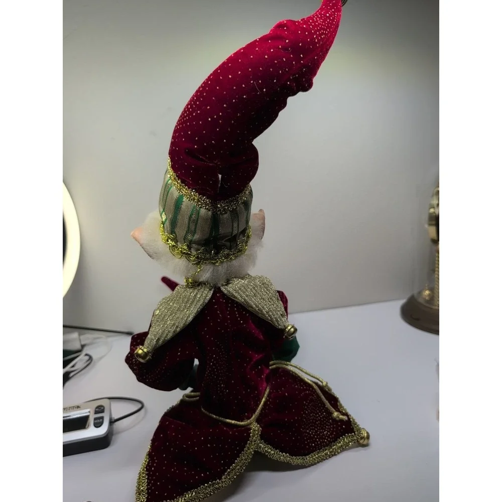 Elf PIXIE‎ DOLL FARIES Christmas Poseable Elf Wire Frame 30